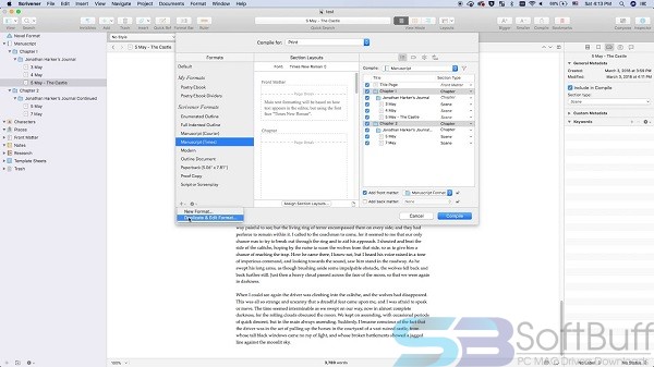 Free Download Scrivener 3.1.4 for Mac Offline