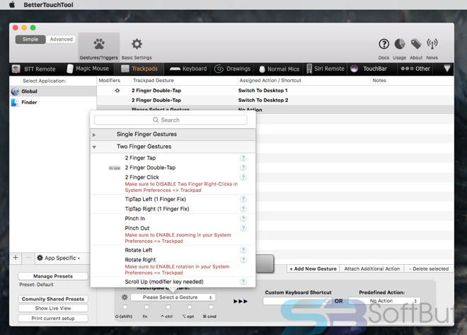 BetterTouchTool for Mac Free Download Offline