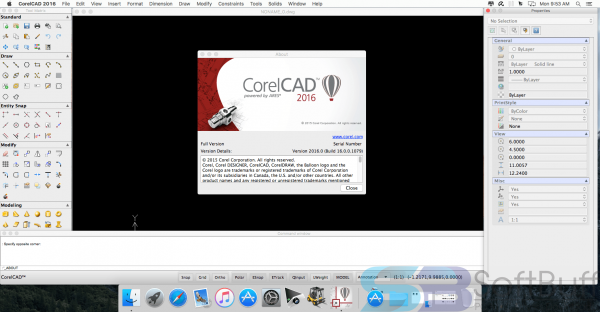 Free Download CorelCAD 2016 v16 for Mac Offline
