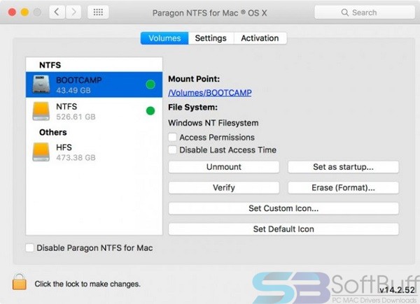 Paragon NTFS For Mac 15.5.65 DMG Mac Free Download