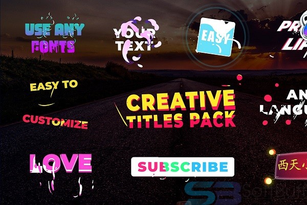Free Download Creative Titles for FCPX Direct