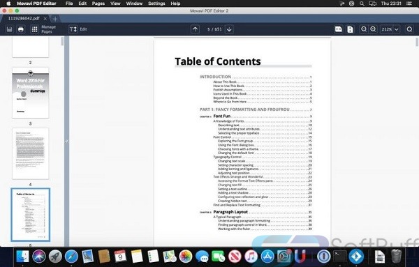 Movavi PDF Editor 3.2.1 for macOS Free Download