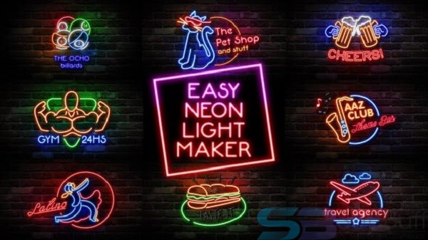 Download Videohive – Easy Neon Lights Maker for Mac Free