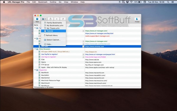 URL Manager Pro 5 for Mac free download
