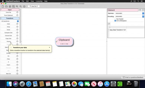 Download Easy Data Transform for Mac Free