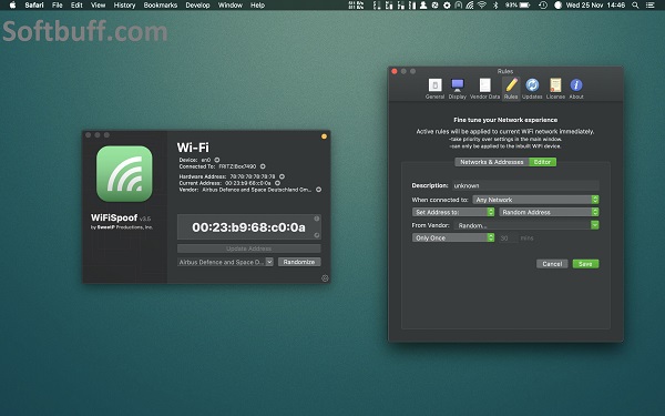 Download WiFiSpoof 3.5.6 for Mac Free