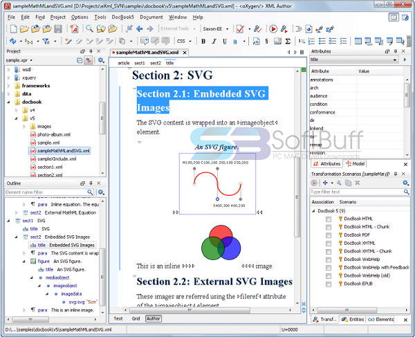 oxygen xml editor create reusable component