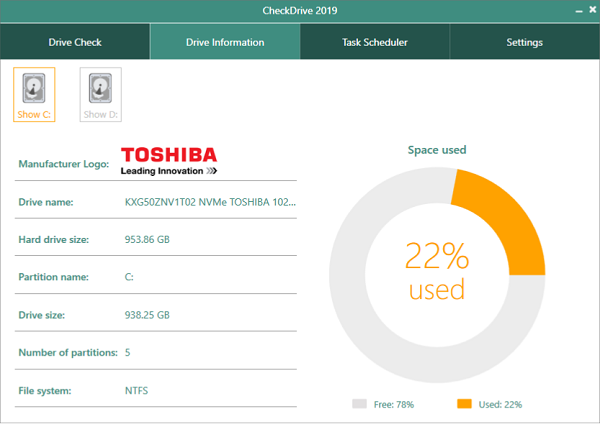 Download Abelssoft CheckDrive 2021 for Windows free