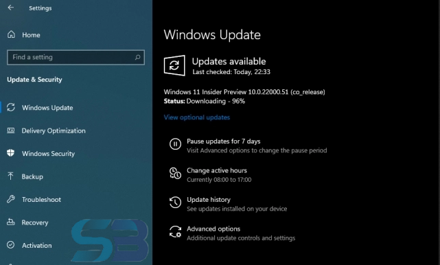 update for your Windows 10 computer Click Download