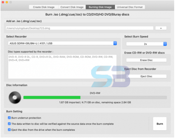 Smart Disk Image Utilities 2 for Mac free download
