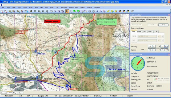  Download OkMap 17 Offline free