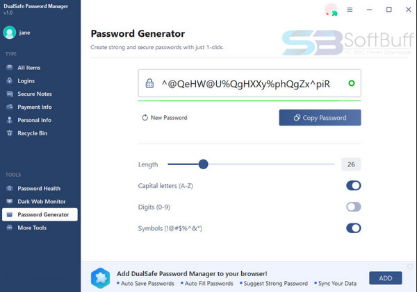 Download DualSafe Password Manager free